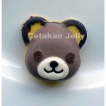 CJ Cetakan Silikon Coklat Puding Bear Couple 16 cav