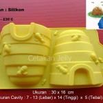 Cetakan Silikon Kue Puding Bee Hive