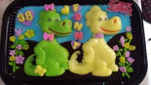 Cetakan Silikon Puding Kue Big Dino
