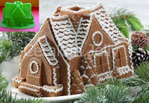 Cetakan Silikon Kue Puding Big House