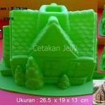 Cetakan Silikon Kue Puding Big House