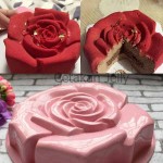 Cetakan Silikon Kue Puding Big Rose II