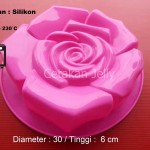 Cetakan Silikon Kue Puding Big Rose II