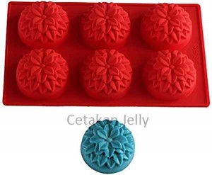 Cetakan Silikon Puding Kue Daffodil