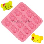 CJ Cetakan Silikon Coklat Puding Elephant 12 cavity