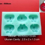 Cetakan Fondant Elmo 6 cavity