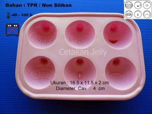 Cetakan Es Coklat Puding Mr Face Off