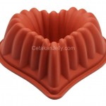 CJ Cetakan Silikon Kue Puding Fancy Heart