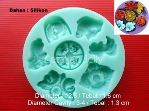 Cetakan Fondant Fish of Fortune