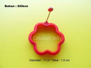 Cetakan Silikon Telur Mata Sapi Bunga
