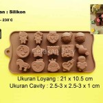 Cetakan Silikon Coklat Puding Happy Time