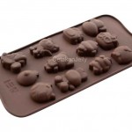 CJ Cetakan Silikon Coklat Puding Hello Kitty,Doraemon & Minnie Mouse