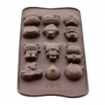 CJ Cetakan Silikon Coklat Puding Hello Kitty,Doraemon & Minnie Mouse