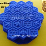 Cetakan Silikon Puding Kue Honeycomb