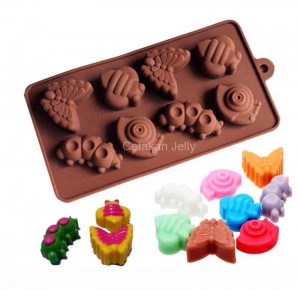 Cetakan Silikon Coklat Puding Insect II