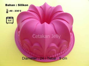 Cetakan Silikon Kue Puding King Crown