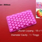 Cetakan Silikon Coklat Puding Little Heart