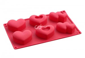 Cetakan Silikon Kue Puding Love Shape