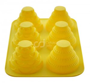 Cetakan Silikon Kue Puding Medium 4 Tier Cake