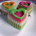 Cetakan Silikon Kue Puding Medium Love 12 cavity