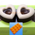 Cetakan Silikon Coklat Puding Medium Sweet Heart