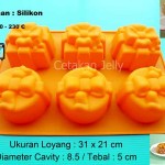Cetakan Silikon Puding Kue Gift 6 cavity II