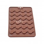 Cetakan Silikon Coklat Puding Mini Love Sheet