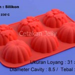 Cetakan Silikon Kue Puding Pumpkin / Labu