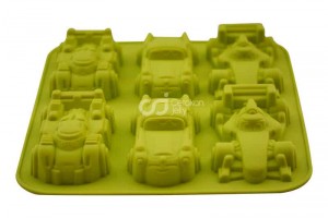 Cetakan Silikon Puding Kue Racing Car