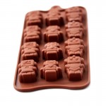 Cetakan Silikon Coklat Puding Robot II