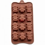 Cetakan Silikon Coklat Puding Robot II