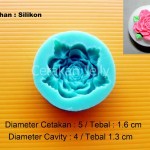 Cetakan Fondant Rose 1 cavity