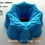 Cetakan Silikon Kue Puding Round Pyramid