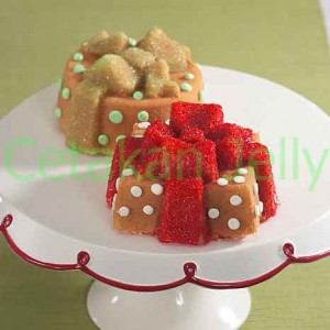 Cetakan Silikon Puding Kue Gift 6 cavity II