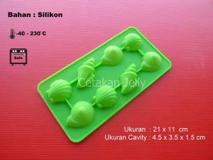 Cetakan Silikon Coklat Puding Sea Shell