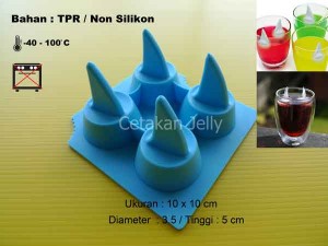 Cetakan Es Coklat Puding Shark Fin
