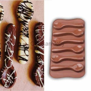 Cetakan Silikon Coklat Puding Spoon