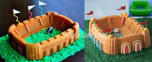 Cetakan Silikon Kue Puding Stadium
