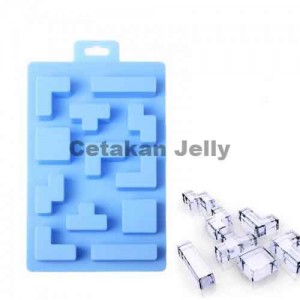 Cetakan Silikon Coklat Puding Tetris