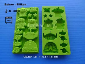 Cetakan Silikon Coklat Puding Toy Story