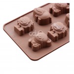CJ Cetakan Silikon Coklat Puding Wild Animal
