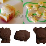 CJ Cetakan Silikon Coklat Puding Wild Animal