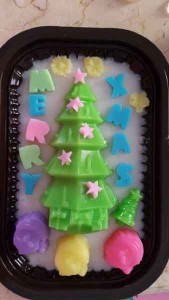 Cetakan Silikon Puding Kue Christmas Tree 3D