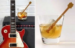 Cetakan Es Coklat Puding Guitar 3 cav