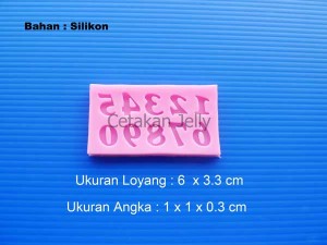 Cetakan Fondant Mini Numerik