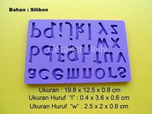 Cetakan Fondant Lowercase Character (Huruf Kecil)