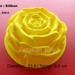 CJ Cetakan Silikon Puding Kue Big Rose I