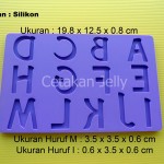 Cetakan Fondant Uppercase Character I (Huruf A – M)