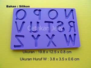 Cetakan Fondant Uppercase Character II (N – Z)