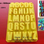 Cetakan Silikon Puding Kue Big Alphabet
